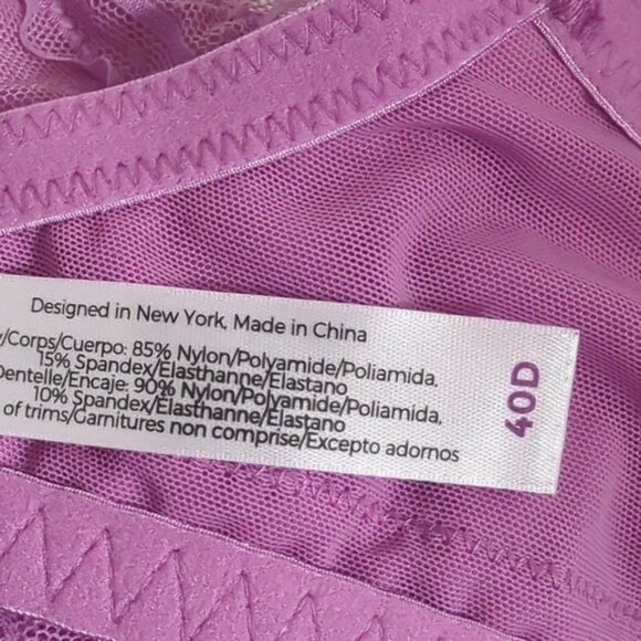 Adore Me 40D Bra Unlined Underwire Purple - Picture 5 of 5